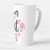 最高の猫ママ カフェラテマグ (右アングル)