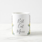 最高の猫ママ タンポポ 花 コーヒーマグカップ (中央)