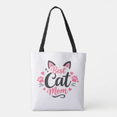 最高の猫ママ トートバッグ (裏面)