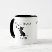 最高の猫ママ マグカップ (正面左)