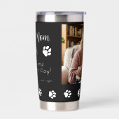 最高の猫ママ 爪 黒コーヒー 保温保冷タンブラー (左面)