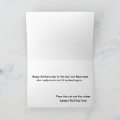 最高の猫ママ 特別な三色猫 母の日 ピンク シーズンカード (内部)