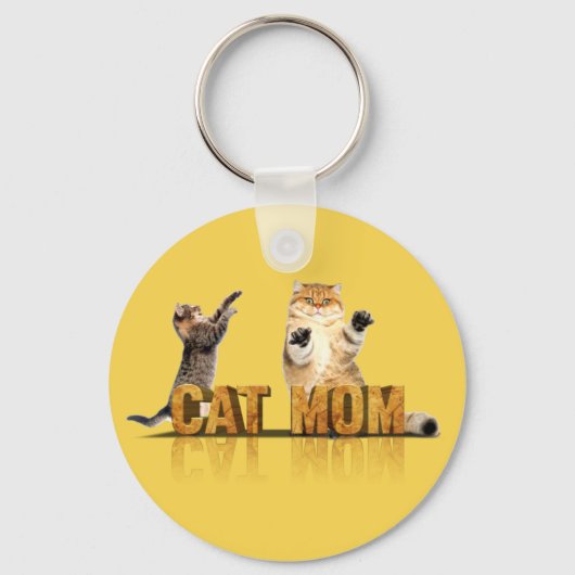 最高の猫ママ | cat mom gift キーホルダー (正面)