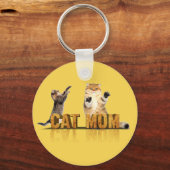 最高の猫ママ | cat mom gift キーホルダー (正面)