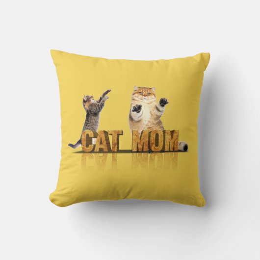 最高の猫ママ | cat mom gift クッション (正面)