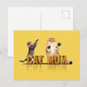 最高の猫ママ | cat mom gift ポストカード (正面/裏面)