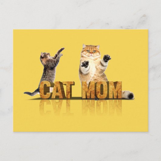 最高の猫ママ | cat mom gift ポストカード (正面)