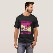 最高の猫姉妹は最高にかわいい猫好きの女性向けTシャツ Tシャツ (正面フル)
