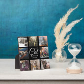 最高の猫記念ギフト モダン フォト コラージュ フォトプラーク (インサイチュ)