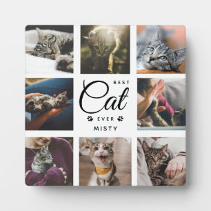 最高の猫記念ギフト 現代の写真肉球 フォトプラーク