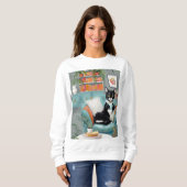 最高の猫 スウェットシャツ (正面フル)