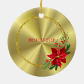 最高の猫 セラミックオーナメント (裏面)