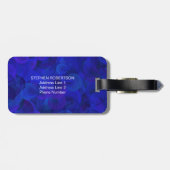 最高の王室のパパエバユニークー・ブルー・ファーザー・デイ ラゲッジタグ (裏面横)