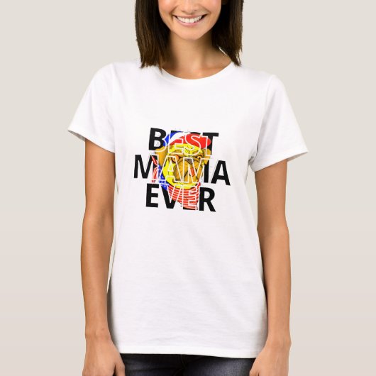 最高の生意気なパグの母 Tシャツ (正面)