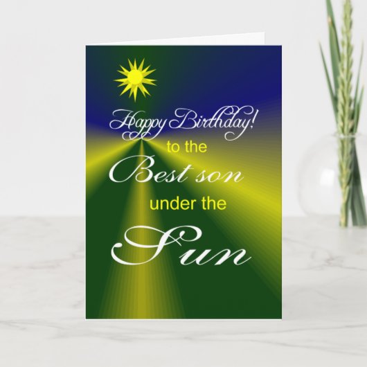 最高の生誕生日 カード (正面)