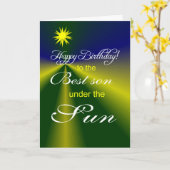 最高の生誕生日 カード (黄色い花)