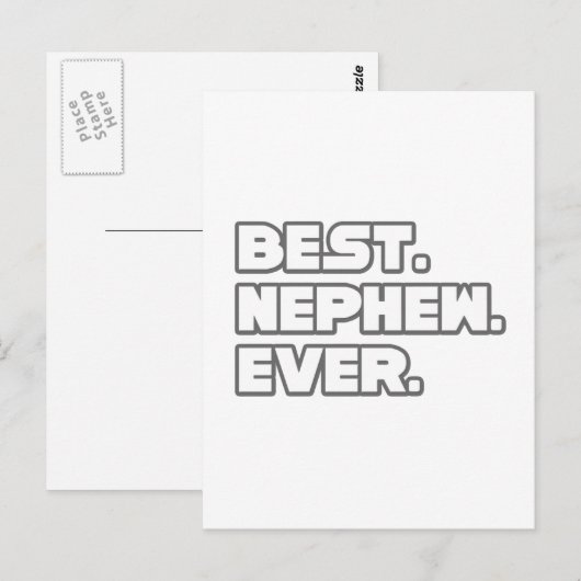 最高の甥 ポストカード (正面/裏面)