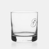 最高の男のカスタマイズ可能なモダンな独身パーティー ウイスキーグラス (右)