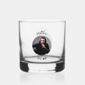 最高の男の写真 結婚前パーティー ウイスキーグラス (裏面)