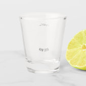 最高の男の写真 結婚前パーティー ショットグラス (裏面)