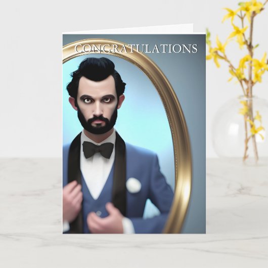 最高の男の友人からの祝福 カード (黄色い花)