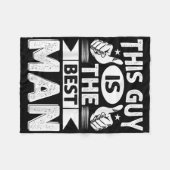 最高の男の友人 ウェディング グルームズメン 面白い 花嫁 バチェラーパーティー メンズ フリースブランケット (正面(横))