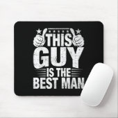 最高の男の友達 ウェディング グルームズメン 面白い 花嫁 バチェラーパーティー メンズ マウスパッド (マウス)