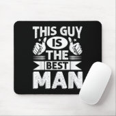 最高の男の友達 ウェディング グルームズメン 面白い 花嫁 バチェラー マウスパッド (マウス)