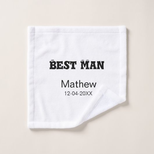 最高の男の子パーティー 名前 日付 シンプルなsdon ウォッシュタオル (ウォッシュタオル)