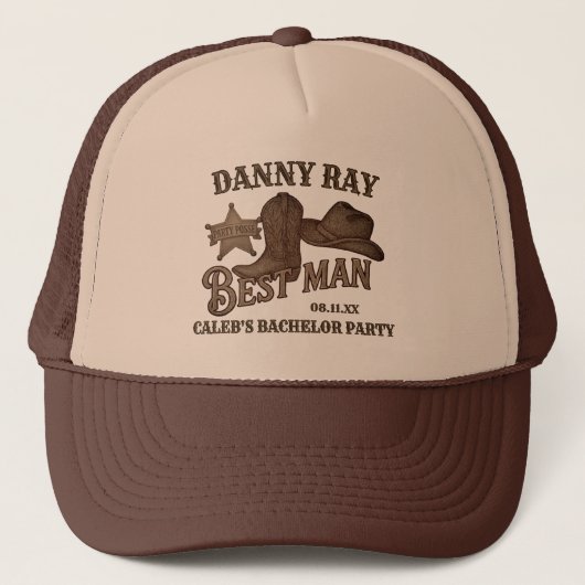 最高の男の子 ウエスタン バチェラーパーティー キャップ (正面)