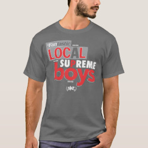 最高の男の子(灰色、赤い) Tシャツ