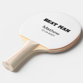 最高の男の独身パーティーに名前と日付を簡単に追加sdon' 卓球ラケット (正面アングル)