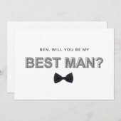 **最高の男を立てるプロポーズカード** 招待状 (正面/裏面)