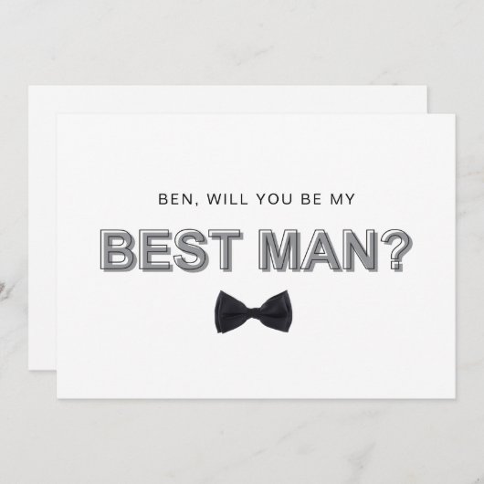 **最高の男を立てる** 招待状 (正面/裏面)