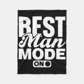 最高の男モードオン 花嫁チーム 新郎パーティー バチェラー フリースブランケット