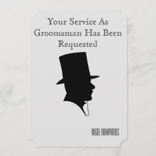 最高の男友達または介人への招待状 招待状