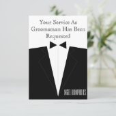 最高の男友達または介添人の招待状 招待状 (スタンド正面)