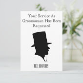 最高の男友達または伴郎の招待状 招待状 (スタンド正面)