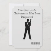 最高の男友達または婚約者への招待状 招待状 (正面)