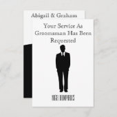 最高の男友達または婚約者への招待状 招待状 (正面/裏面)