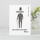 最高の男装 仲間 面白い エレガントなプロポーズ 招待状 (スタンド正面)