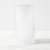 最高の男 青いネクタイ フロストグラスビールジョッキ (中央)