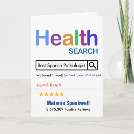 最高の病理おもしろい士 サンキューカード (正面)