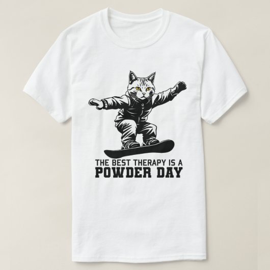 最高の療法はパウダーデー Tシャツ (デザイン正面)