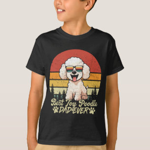 最高の白いトイプードルのパパ ビンテージ 犬 父の日ギフト Tシャツ