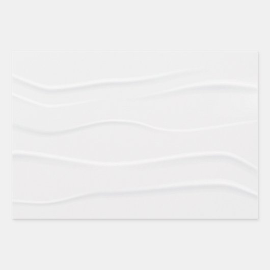 最高の白大理石 ラッピングペーパーシート (正面)