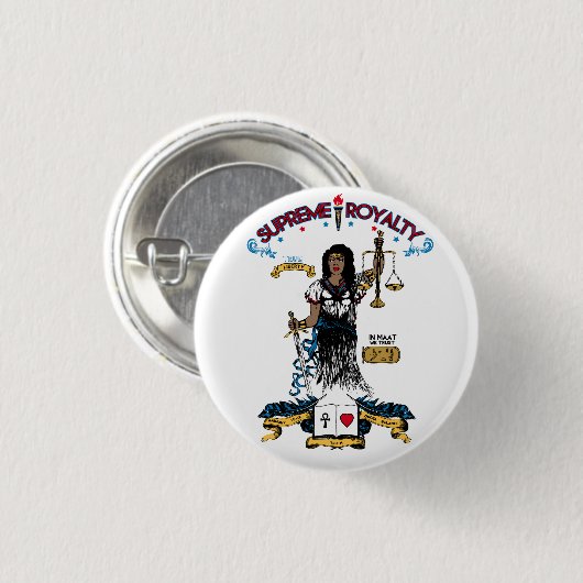 最高の皇族の本当の自由ボタン(RD/BL/GD) 缶バッジ (正面&裏面)