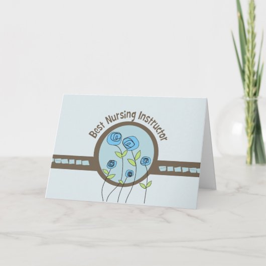 最高の看護インストラクターサンキューカード サンキューカード (正面)