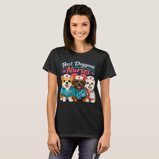 最高の看護師さん ドッグナース Tシャツ (正面フル)