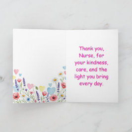 最高の看護師へのグリーティングカード カード